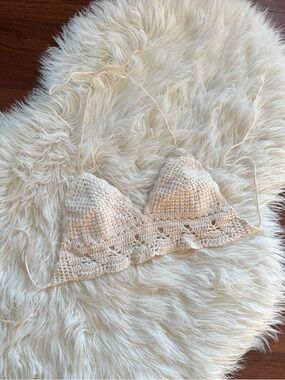 CROCHET Festival BRA TOP BIKINI TOP CROP TOP